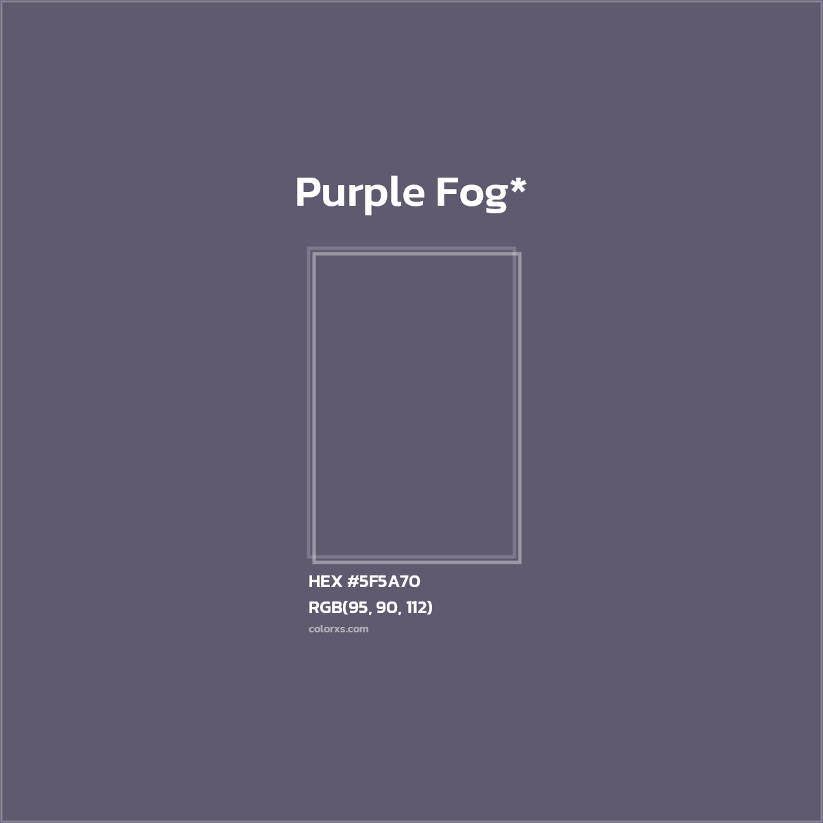 HEX #5F5A70 Color Name, Color Code, Palettes, Similar Paints, Images