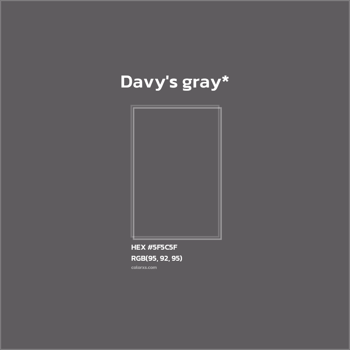 HEX #5F5C5F Color Name, Color Code, Palettes, Similar Paints, Images