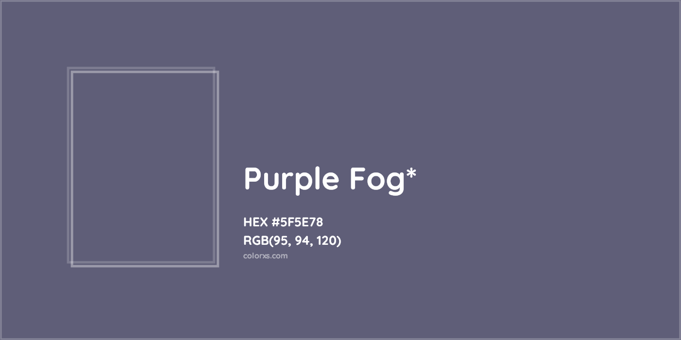HEX #5F5E78 Color Name, Color Code, Palettes, Similar Paints, Images