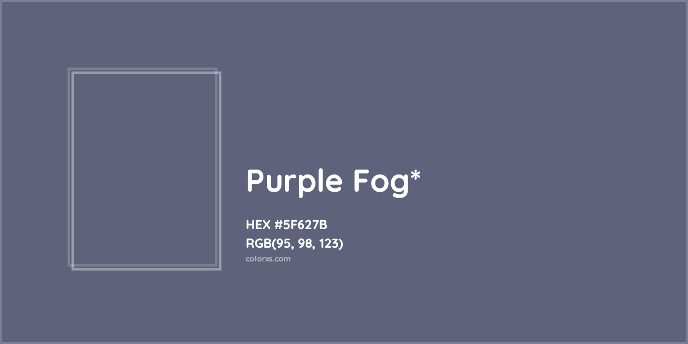 HEX #5F627B Color Name, Color Code, Palettes, Similar Paints, Images
