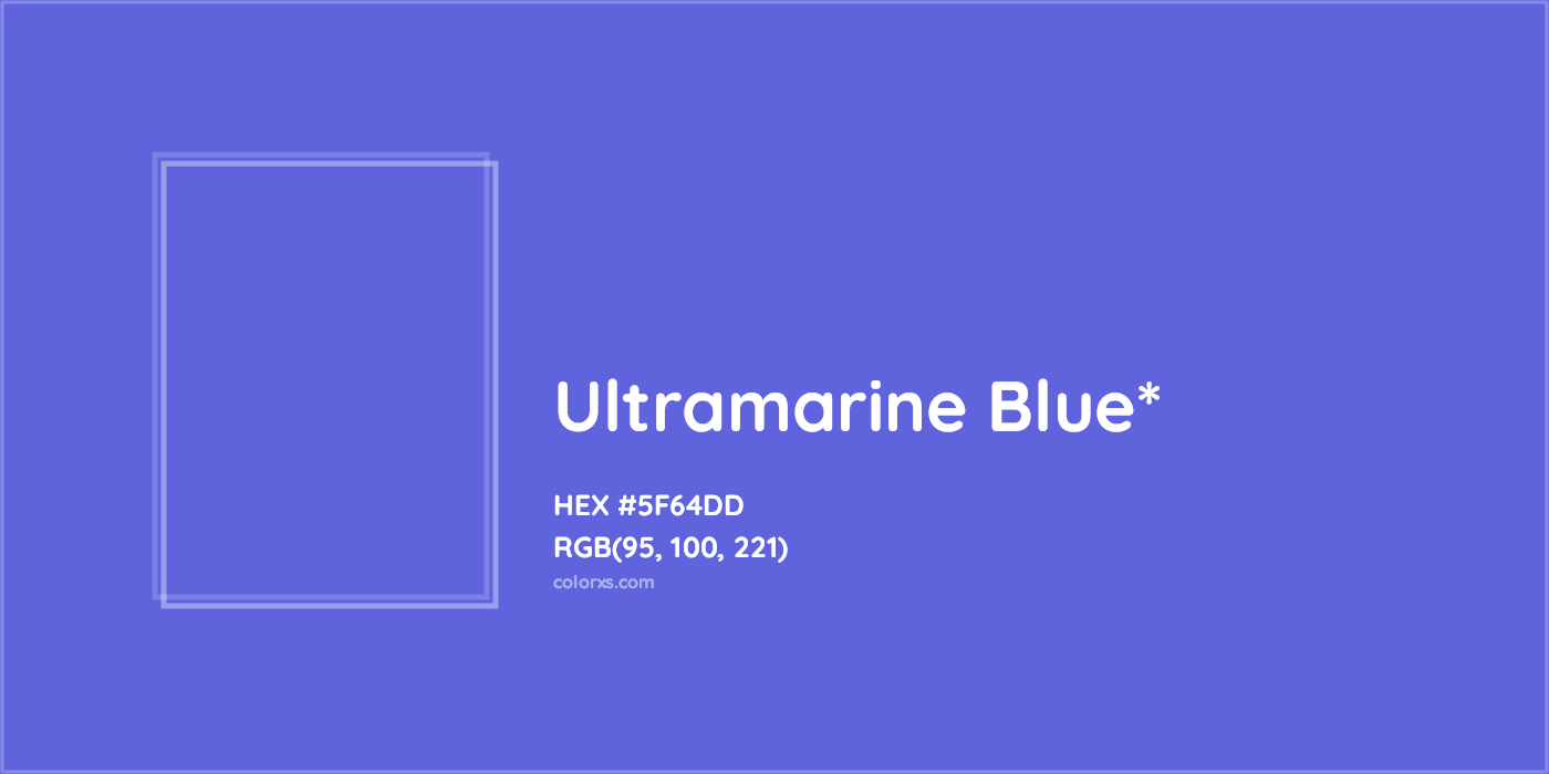 HEX #5F64DD Color Name, Color Code, Palettes, Similar Paints, Images