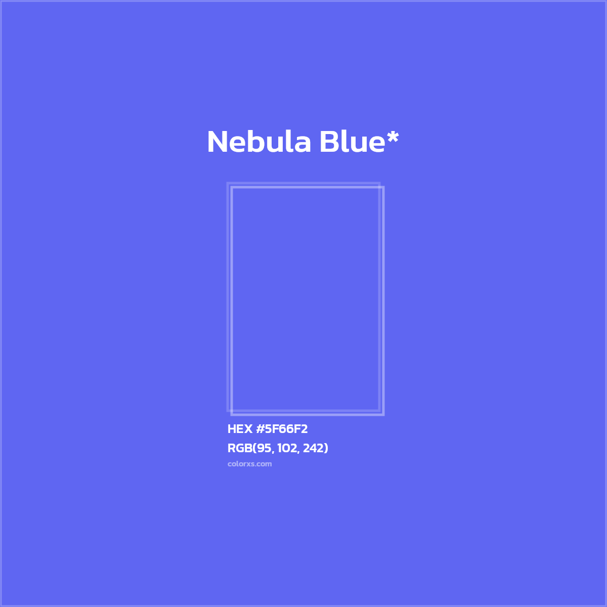 HEX #5F66F2 Color Name, Color Code, Palettes, Similar Paints, Images