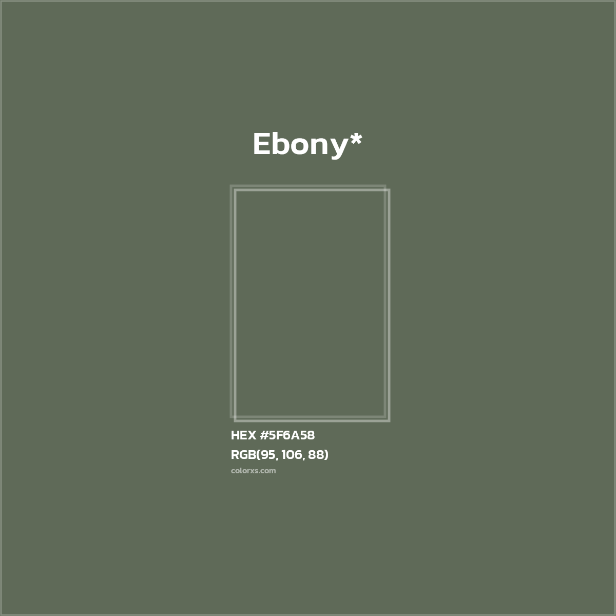 HEX #5F6A58 Color Name, Color Code, Palettes, Similar Paints, Images