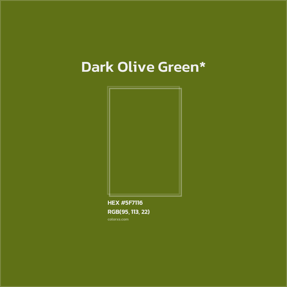 HEX #5F7116 Color Name, Color Code, Palettes, Similar Paints, Images