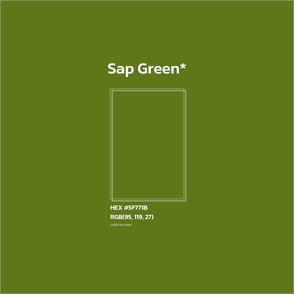 HEX #5F771B Color Name, Color Code, Palettes, Similar Paints, Images
