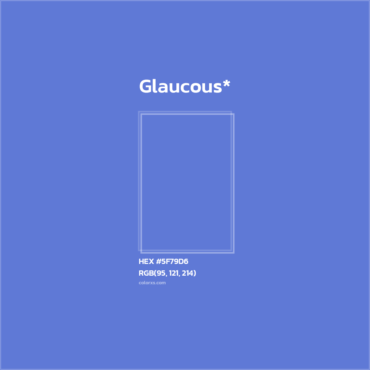 HEX #5F79D6 Color Name, Color Code, Palettes, Similar Paints, Images