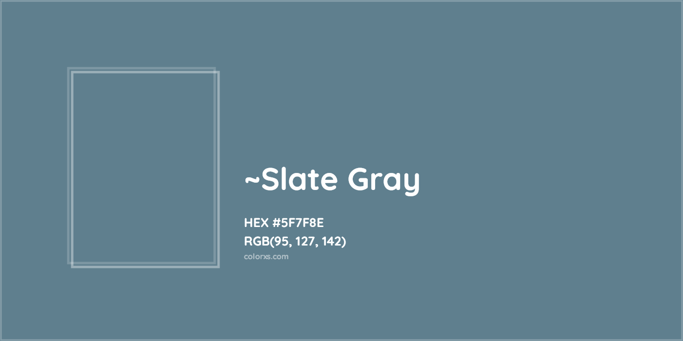 HEX #5F7F8E Color Name, Color Code, Palettes, Similar Paints, Images