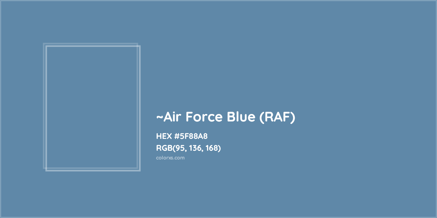 HEX #5F88A8 Color Name, Color Code, Palettes, Similar Paints, Images