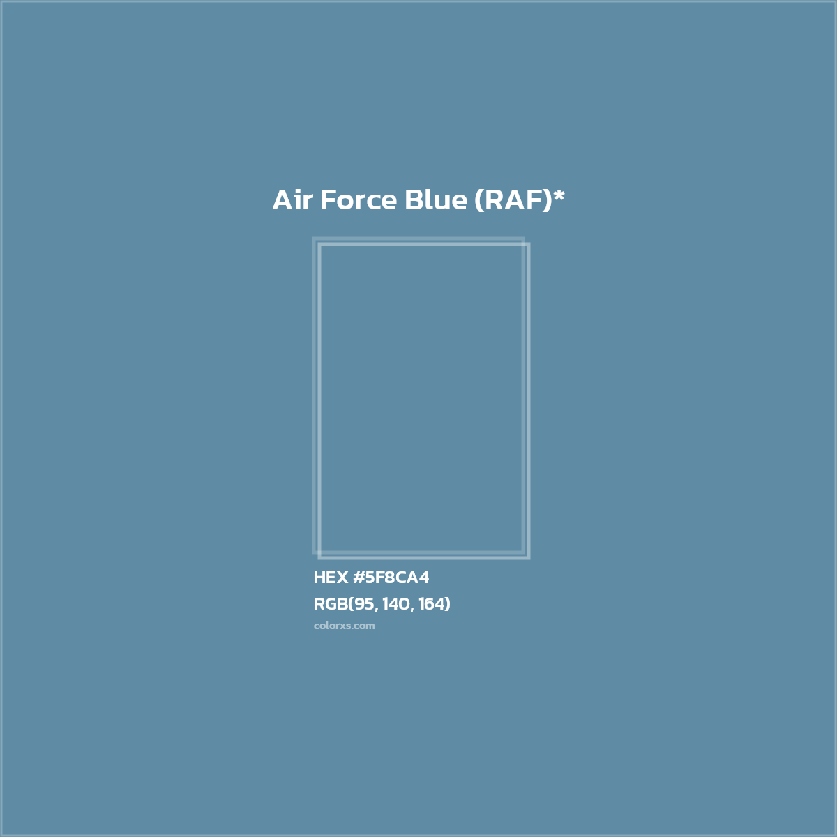 HEX #5F8CA4 Color Name, Color Code, Palettes, Similar Paints, Images