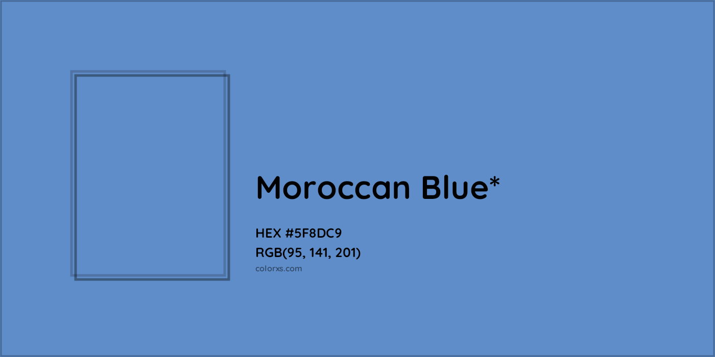 HEX #5F8DC9 Color Name, Color Code, Palettes, Similar Paints, Images