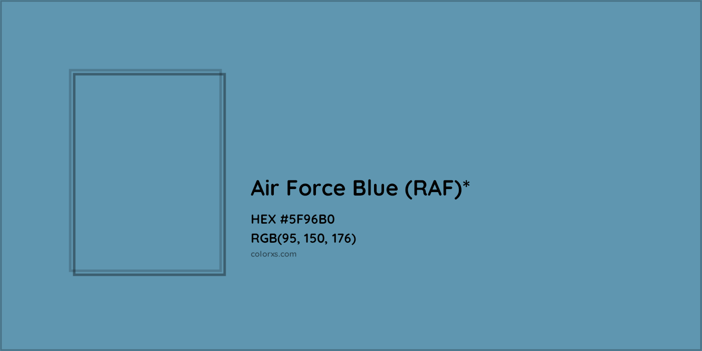 HEX #5F96B0 Color Name, Color Code, Palettes, Similar Paints, Images
