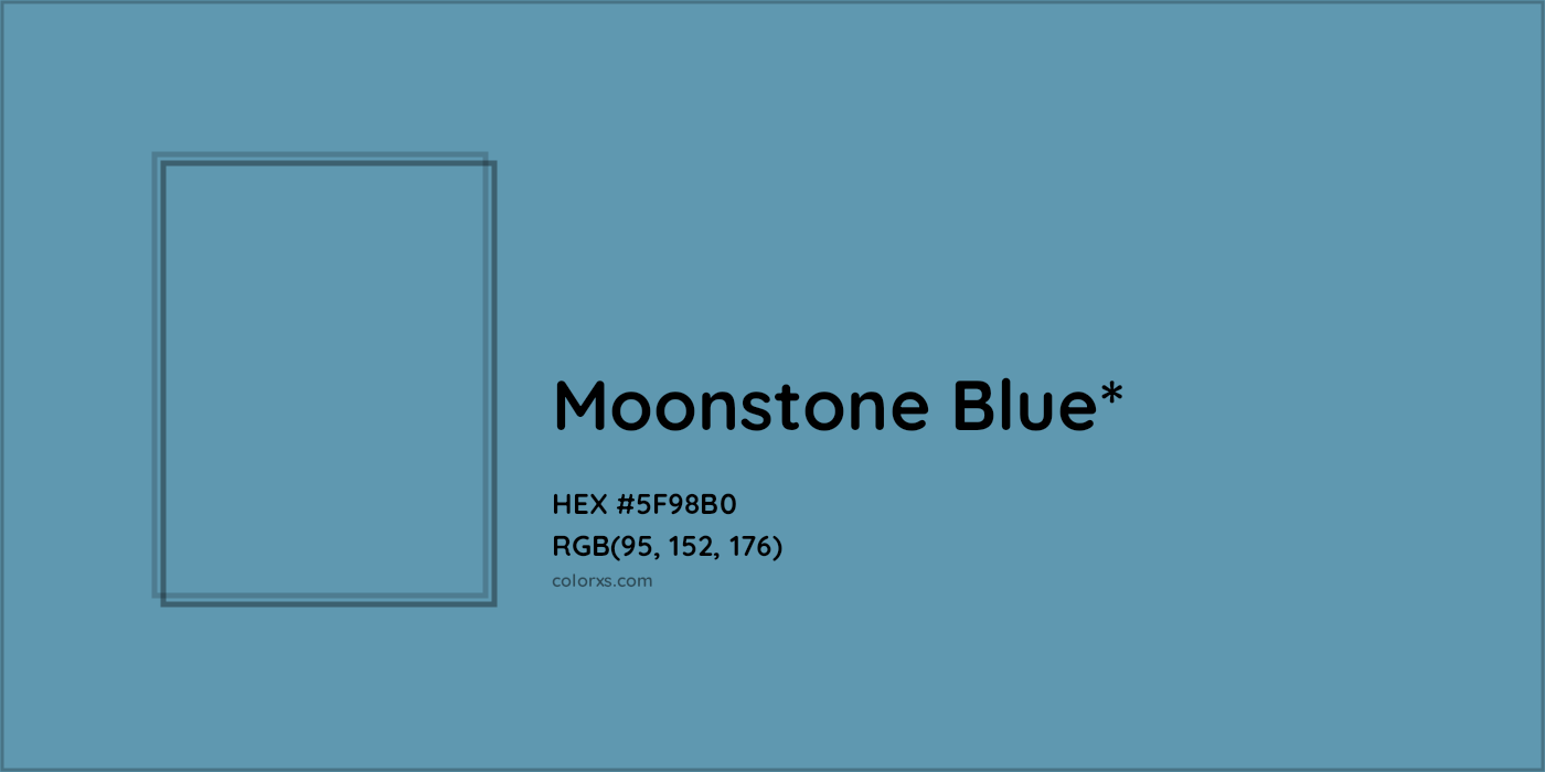 HEX #5F98B0 Color Name, Color Code, Palettes, Similar Paints, Images