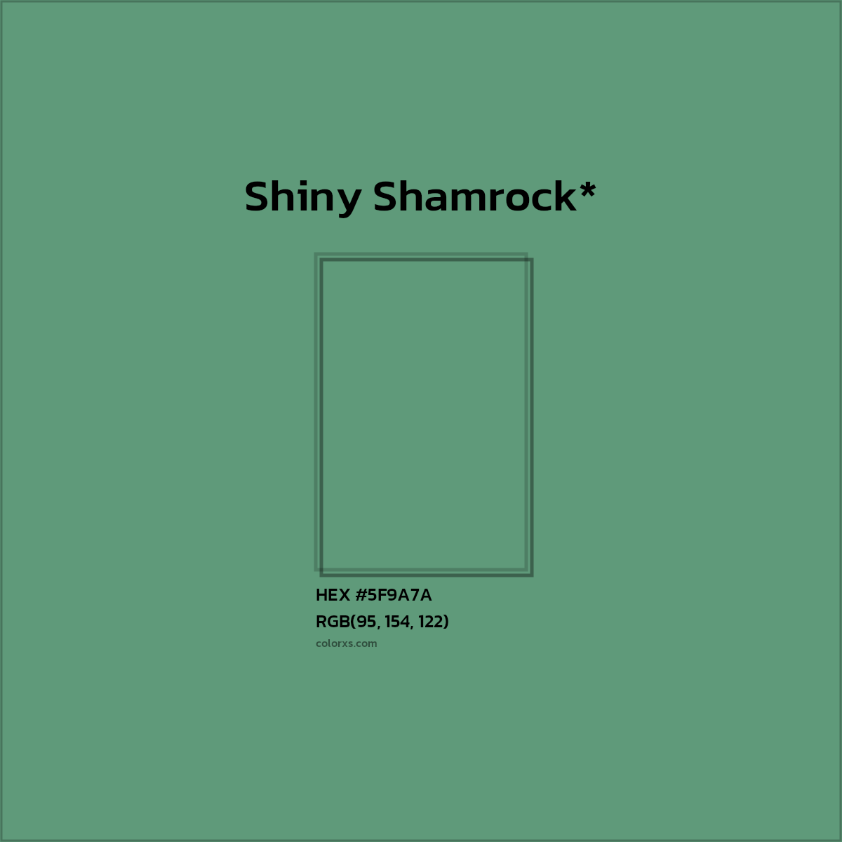 HEX #5F9A7A Color Name, Color Code, Palettes, Similar Paints, Images