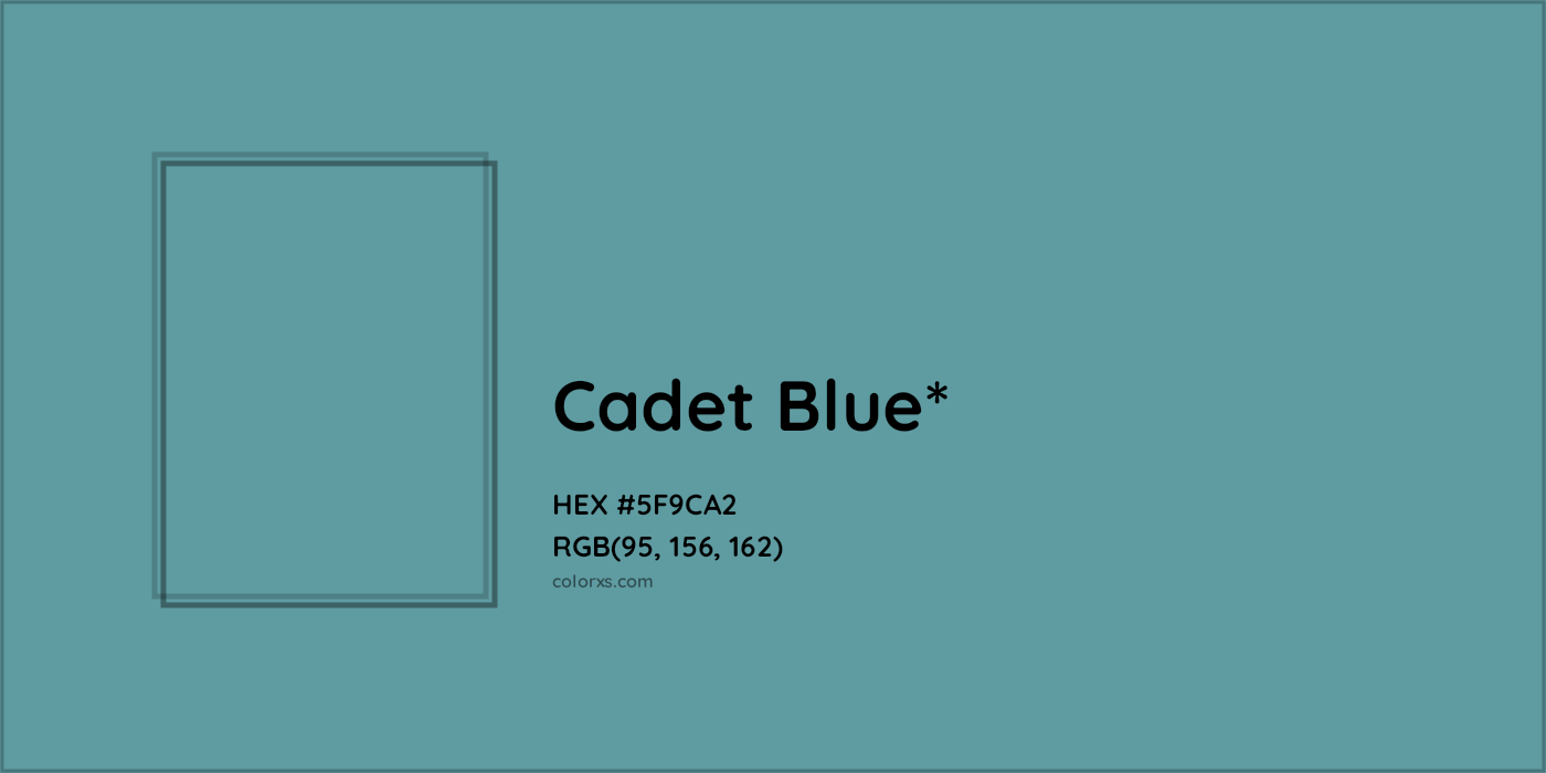 HEX #5F9CA2 Color Name, Color Code, Palettes, Similar Paints, Images