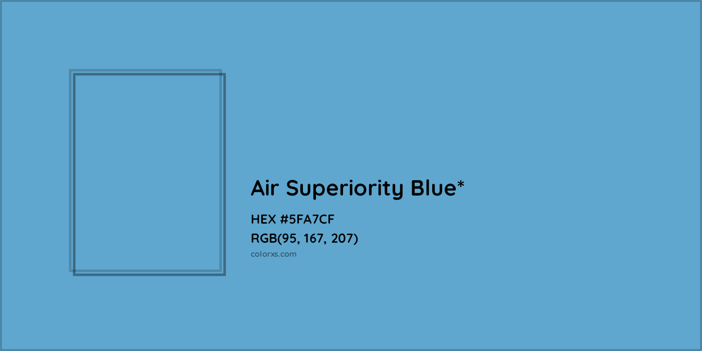 HEX #5FA7CF Color Name, Color Code, Palettes, Similar Paints, Images