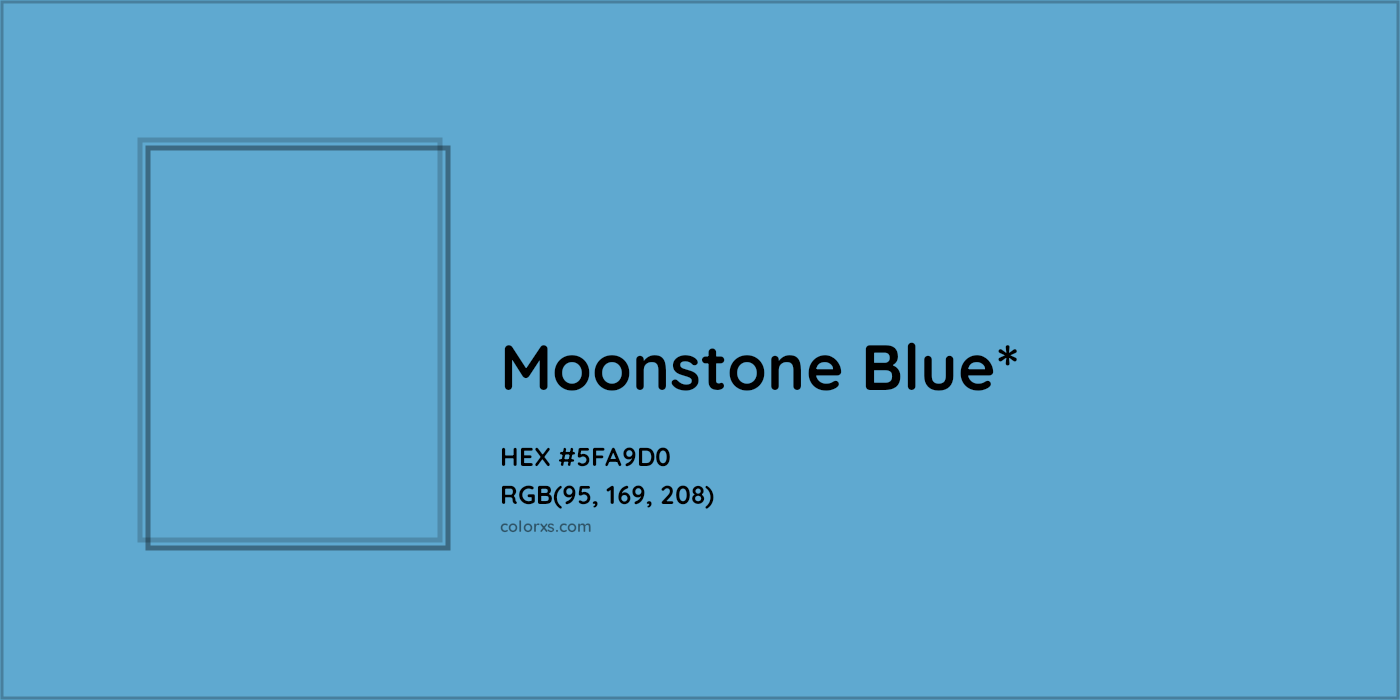 HEX #5FA9D0 Color Name, Color Code, Palettes, Similar Paints, Images