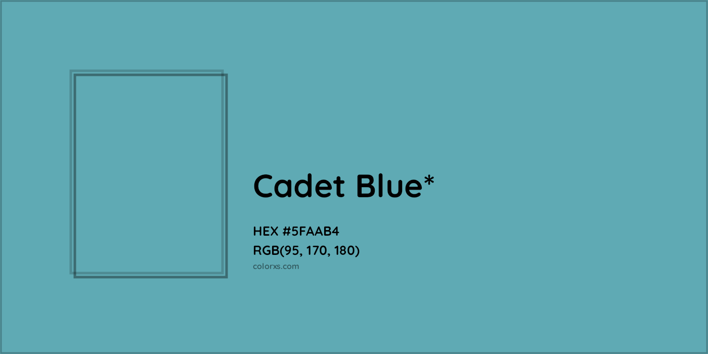 HEX #5FAAB4 Color Name, Color Code, Palettes, Similar Paints, Images