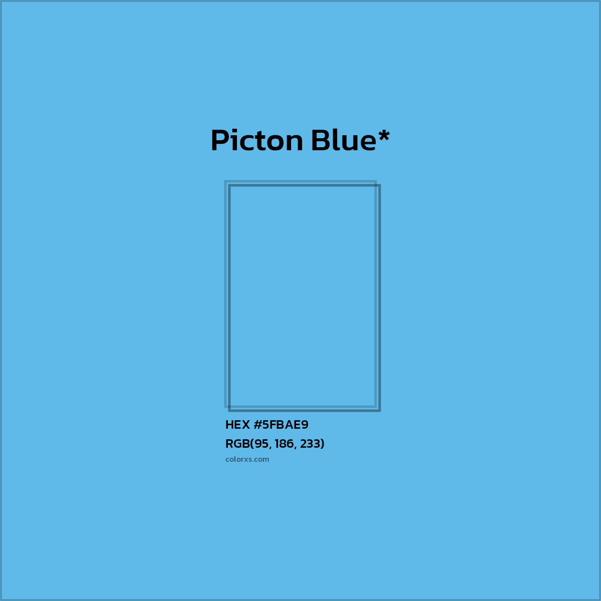 HEX #5FBAE9 Color Name, Color Code, Palettes, Similar Paints, Images