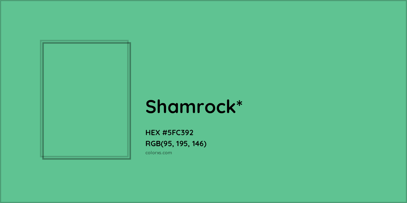 HEX #5FC392 Color Name, Color Code, Palettes, Similar Paints, Images