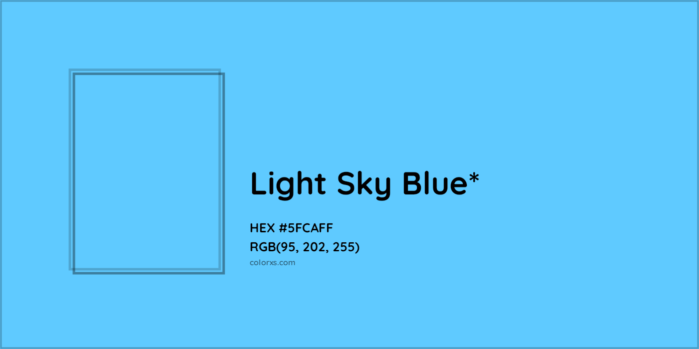 HEX #5FCAFF Color Name, Color Code, Palettes, Similar Paints, Images