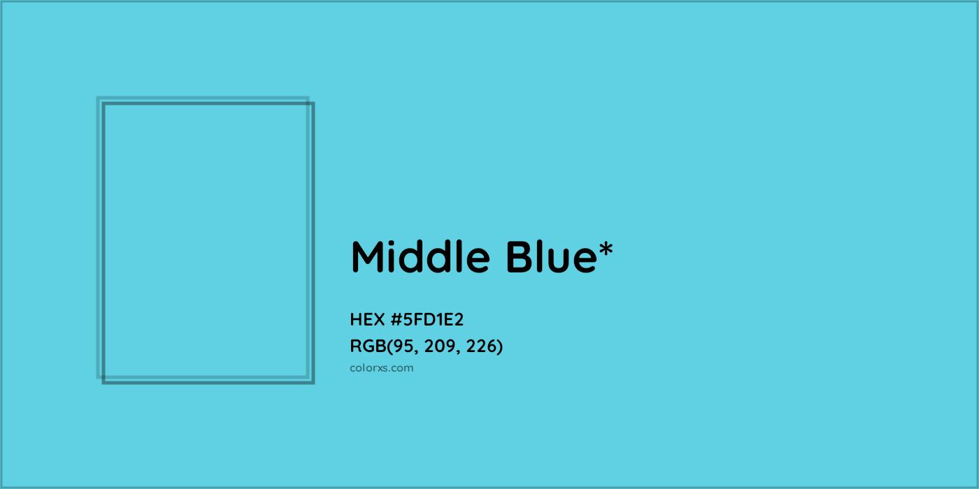 HEX #5FD1E2 Color Name, Color Code, Palettes, Similar Paints, Images