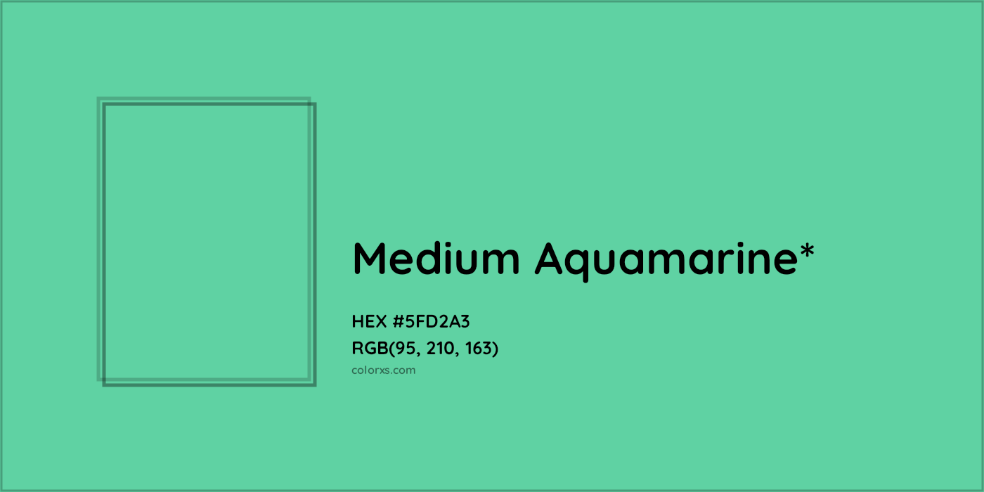 HEX #5FD2A3 Color Name, Color Code, Palettes, Similar Paints, Images