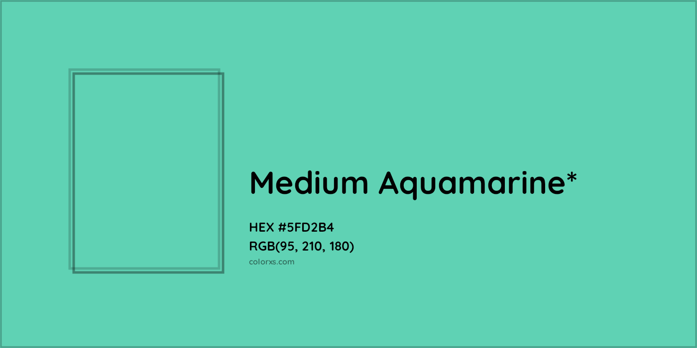 HEX #5FD2B4 Color Name, Color Code, Palettes, Similar Paints, Images