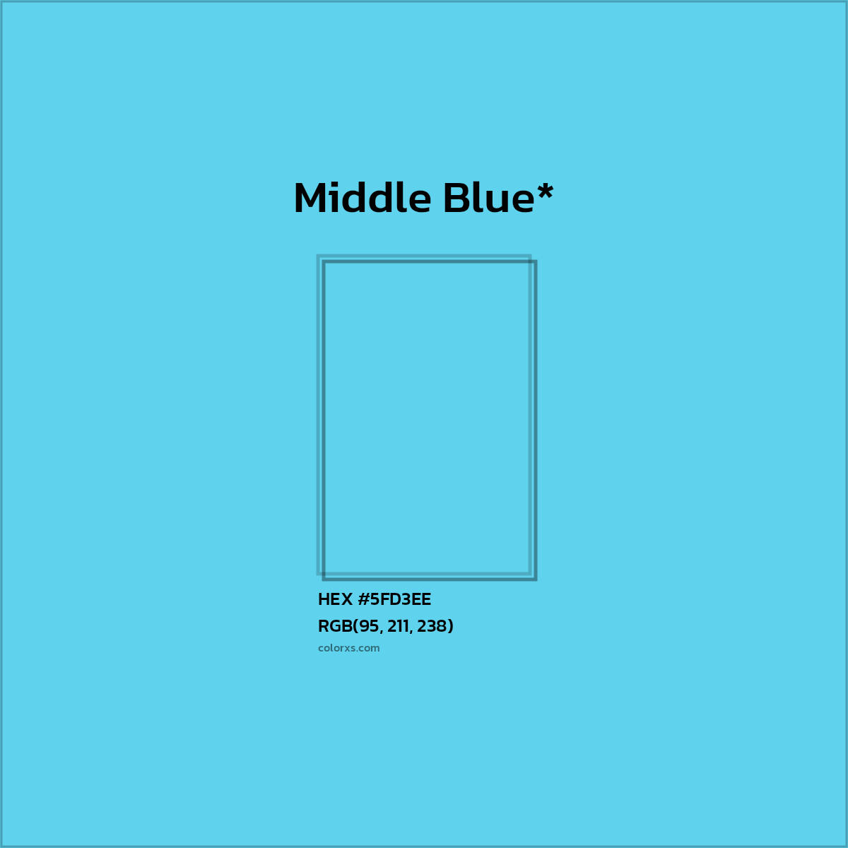 HEX #5FD3EE Color Name, Color Code, Palettes, Similar Paints, Images