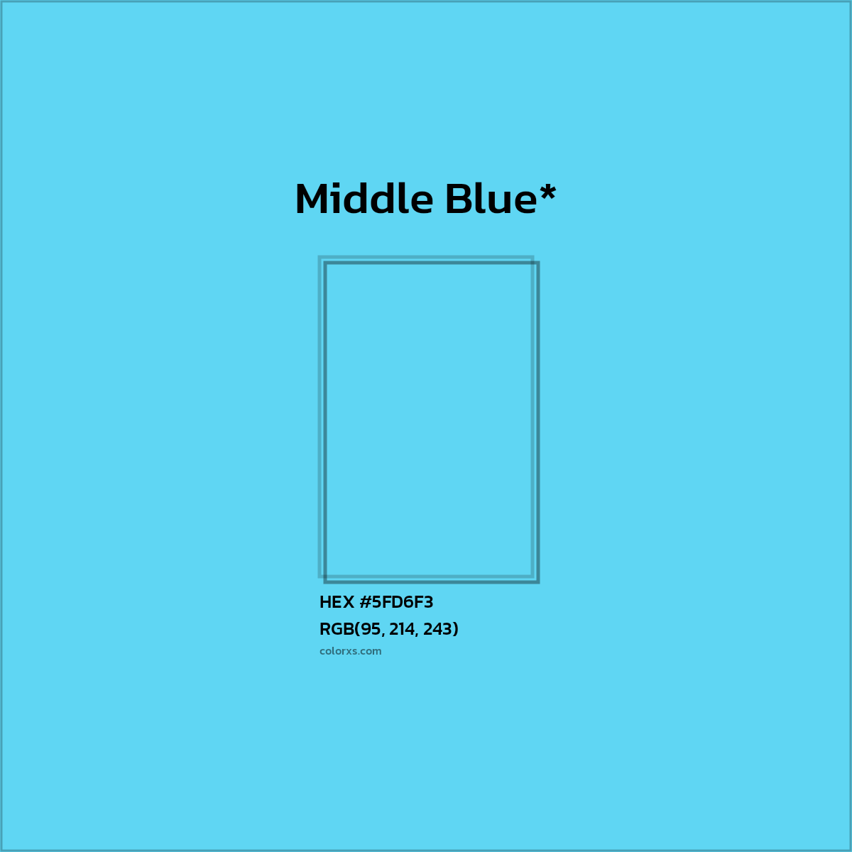 HEX #5FD6F3 Color Name, Color Code, Palettes, Similar Paints, Images