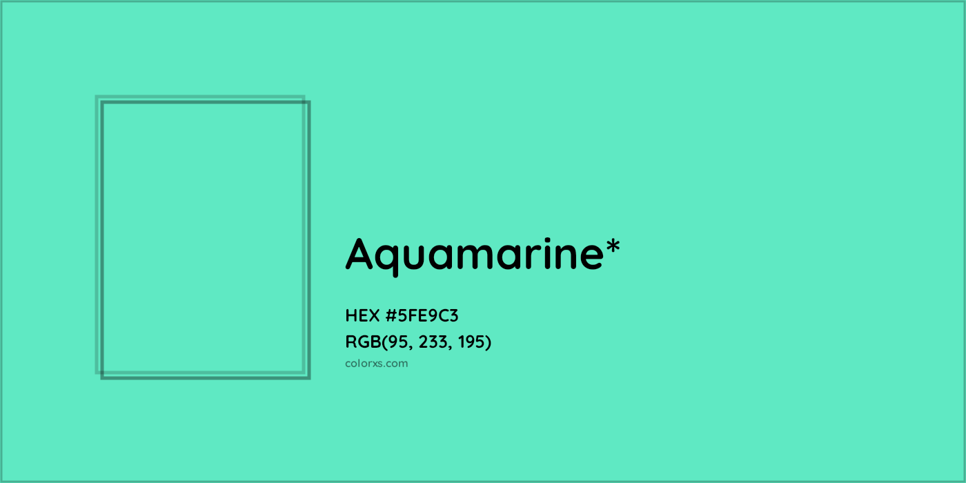 HEX #5FE9C3 Color Name, Color Code, Palettes, Similar Paints, Images