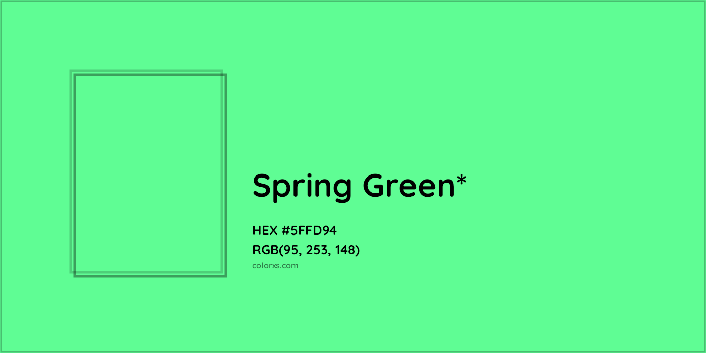 HEX #5FFD94 Color Name, Color Code, Palettes, Similar Paints, Images