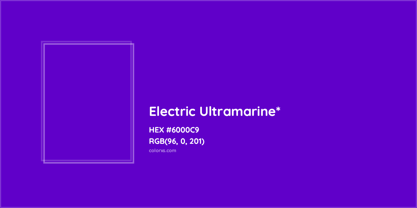 HEX #6000C9 Color Name, Color Code, Palettes, Similar Paints, Images