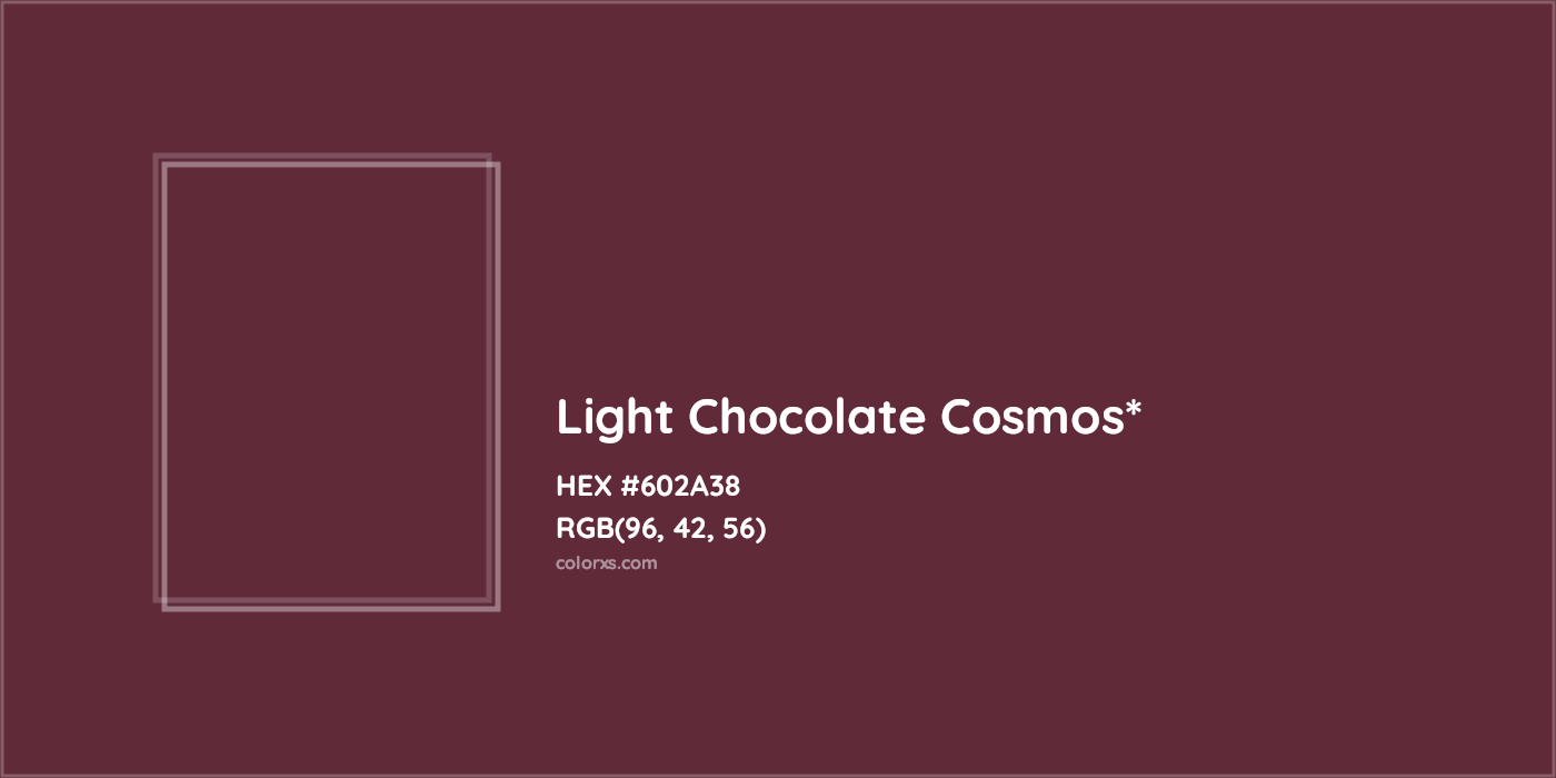 HEX #602A38 Color Name, Color Code, Palettes, Similar Paints, Images