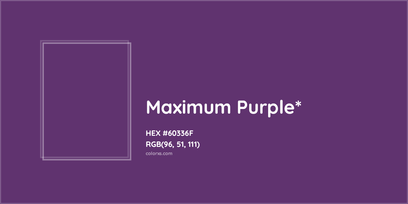 HEX #60336F Color Name, Color Code, Palettes, Similar Paints, Images