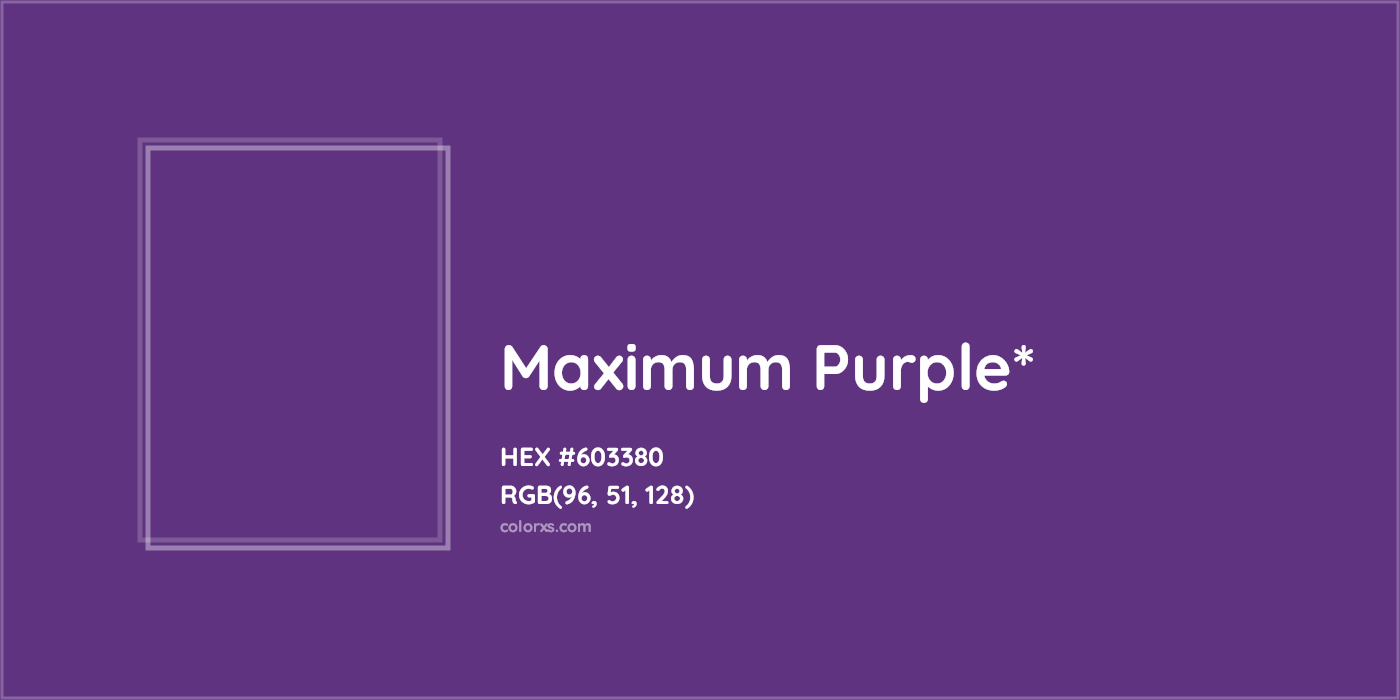 HEX #603380 Color Name, Color Code, Palettes, Similar Paints, Images