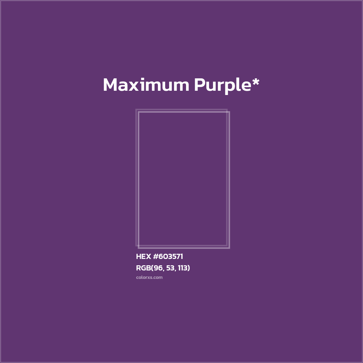 HEX #603571 Color Name, Color Code, Palettes, Similar Paints, Images