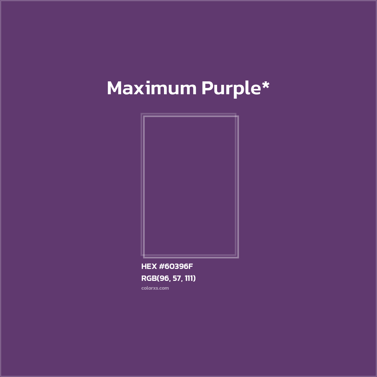 HEX #60396F Color Name, Color Code, Palettes, Similar Paints, Images