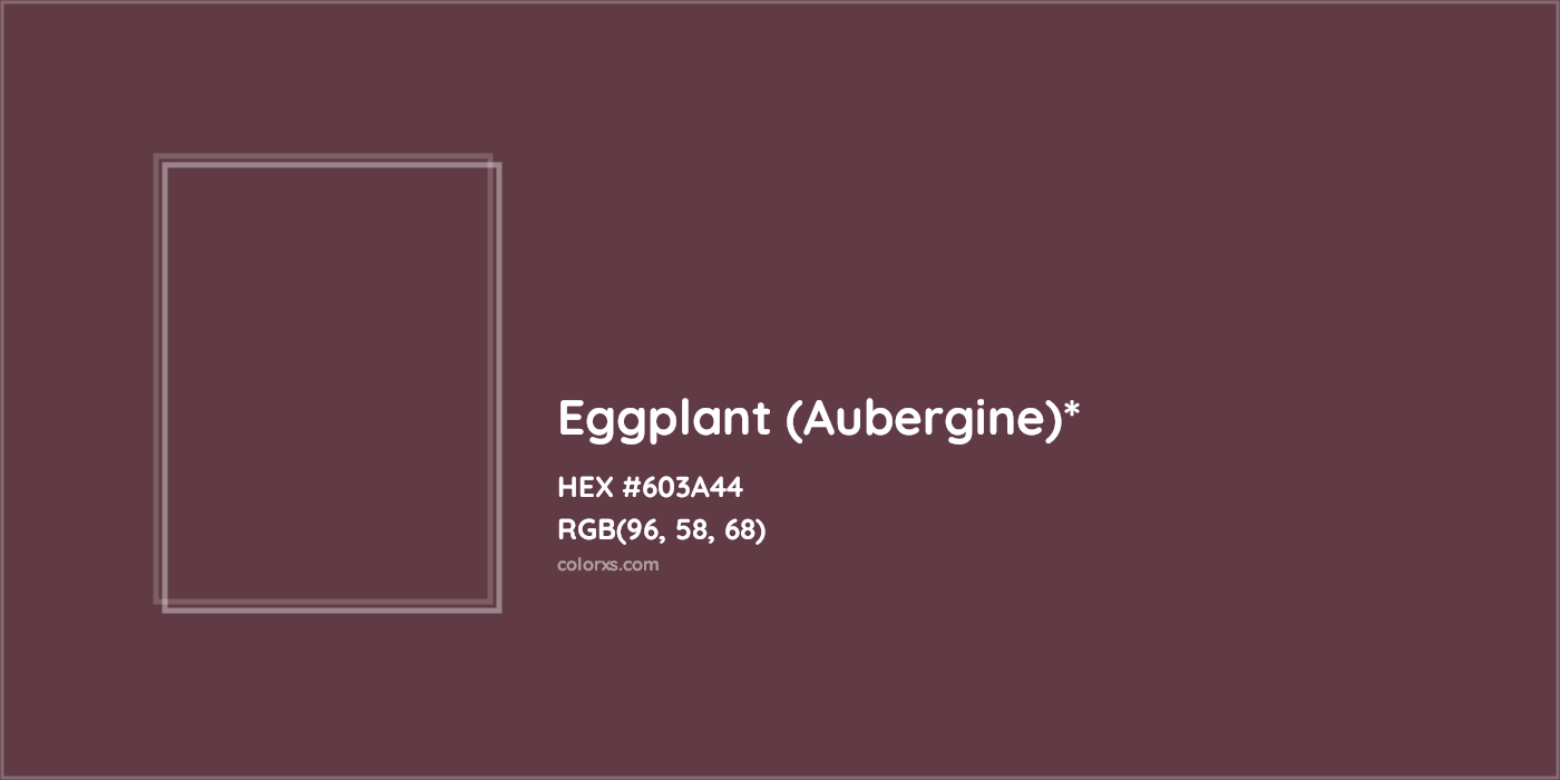 HEX #603A44 Color Name, Color Code, Palettes, Similar Paints, Images
