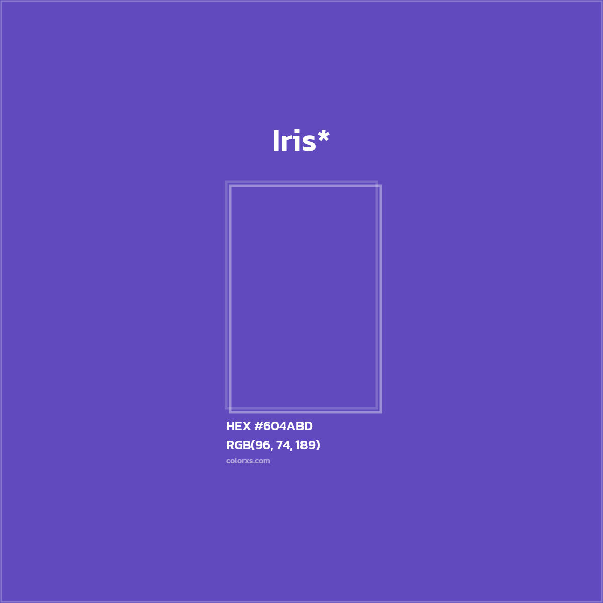 HEX #604ABD Color Name, Color Code, Palettes, Similar Paints, Images