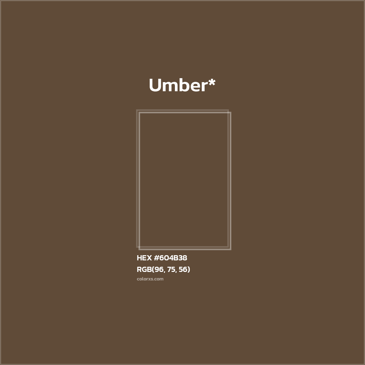 HEX #604B38 Color Name, Color Code, Palettes, Similar Paints, Images