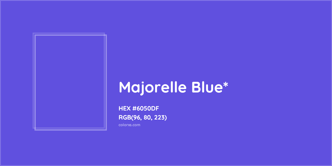 HEX #6050DF Color Name, Color Code, Palettes, Similar Paints, Images