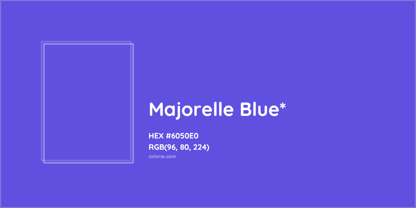 HEX #6050E0 Color Name, Color Code, Palettes, Similar Paints, Images