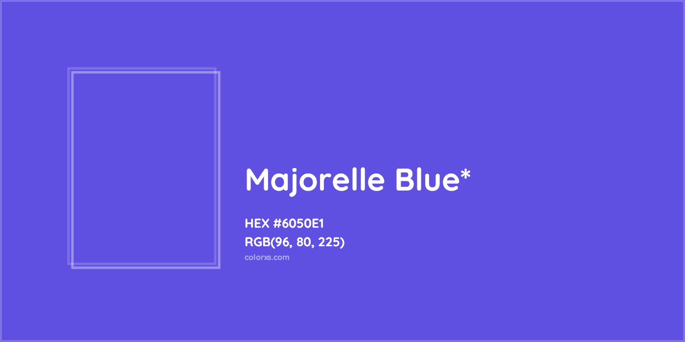 HEX #6050E1 Color Name, Color Code, Palettes, Similar Paints, Images