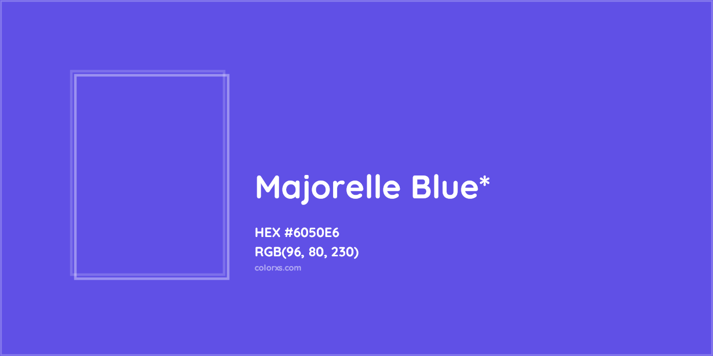 HEX #6050E6 Color Name, Color Code, Palettes, Similar Paints, Images