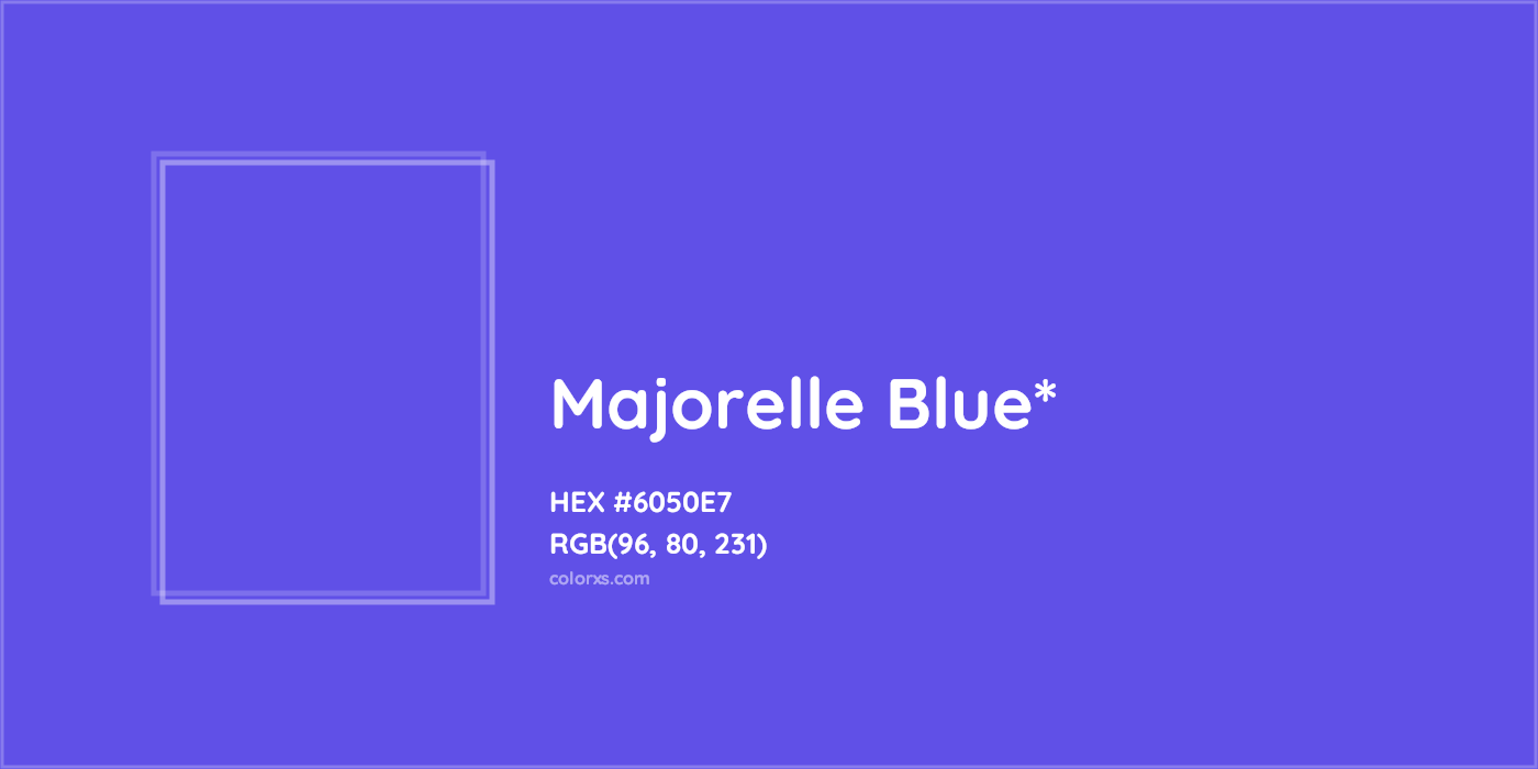 HEX #6050E7 Color Name, Color Code, Palettes, Similar Paints, Images