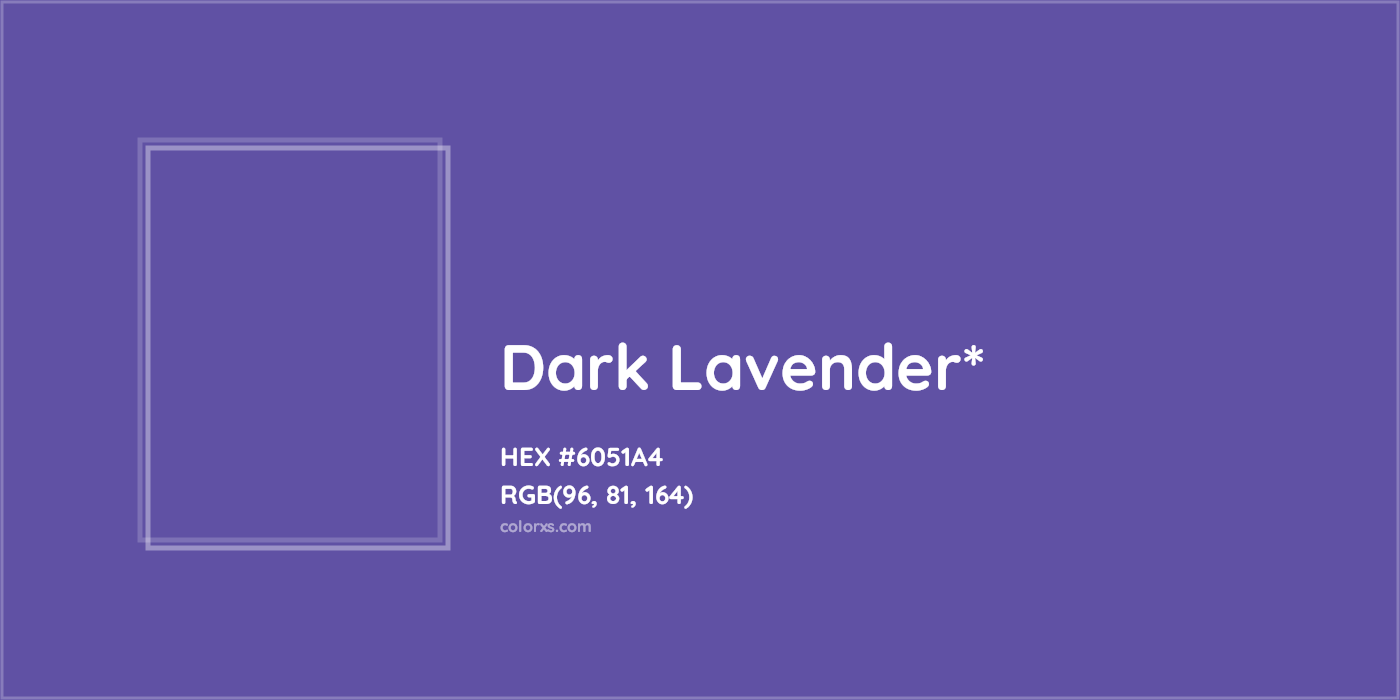 HEX #6051A4 Color Name, Color Code, Palettes, Similar Paints, Images