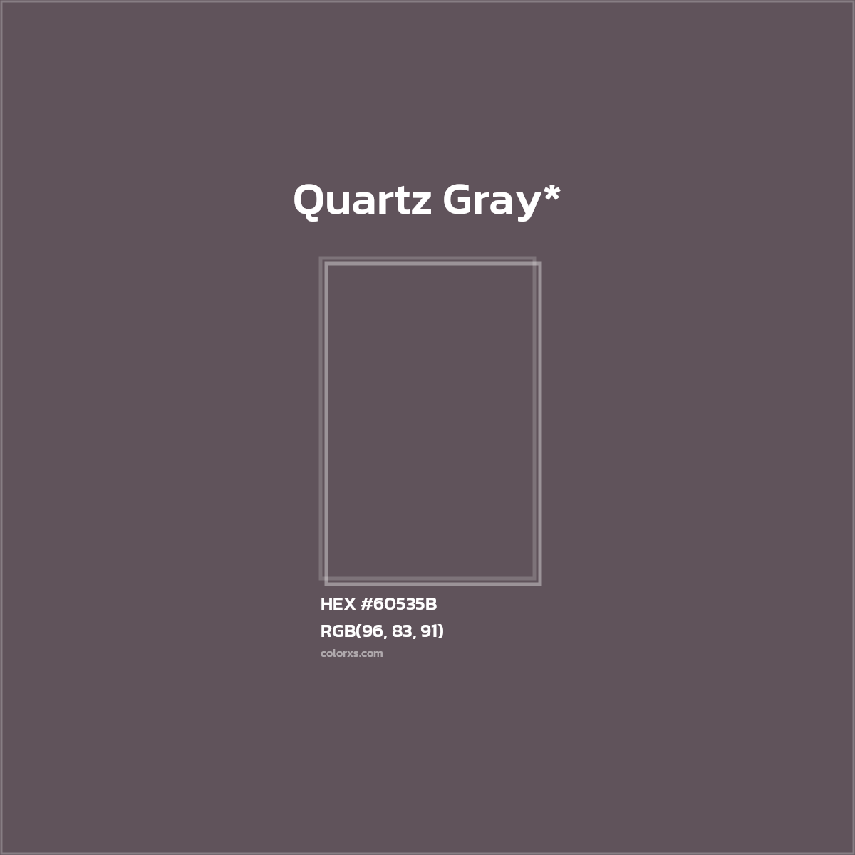 HEX #60535B Color Name, Color Code, Palettes, Similar Paints, Images