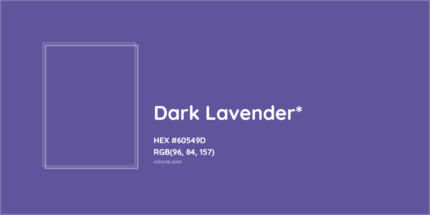 HEX #60549D Color Name, Color Code, Palettes, Similar Paints, Images