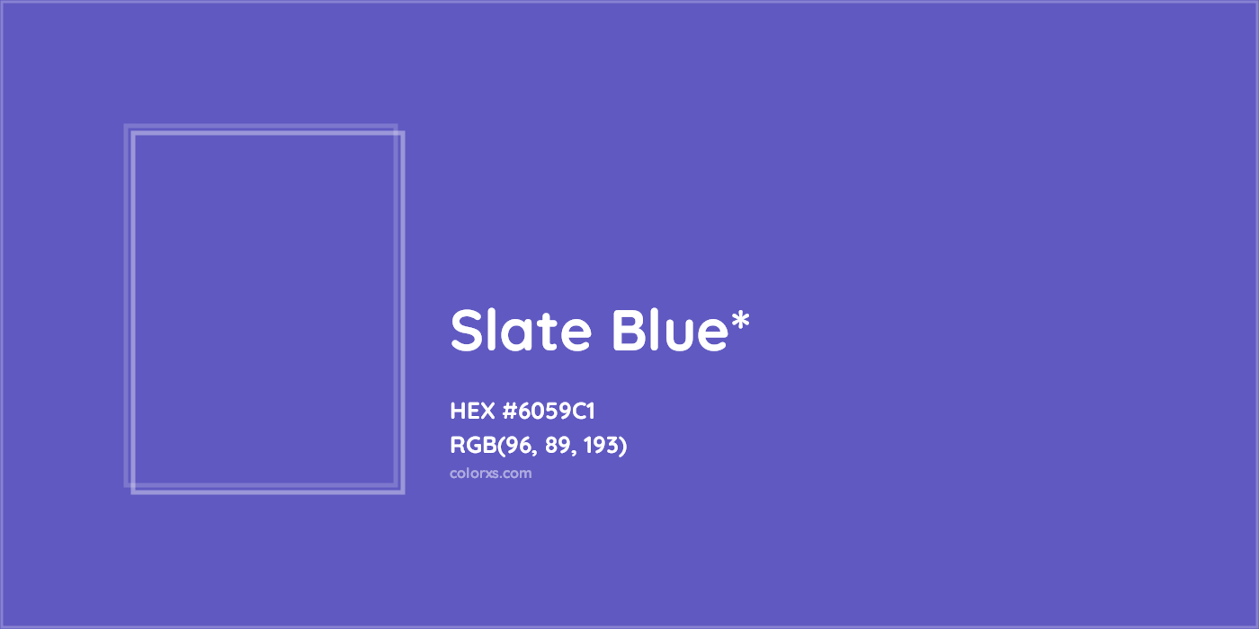 HEX #6059C1 Color Name, Color Code, Palettes, Similar Paints, Images