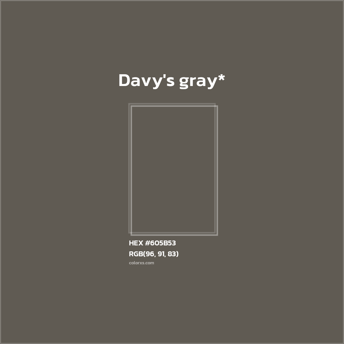 HEX #605B53 Color Name, Color Code, Palettes, Similar Paints, Images